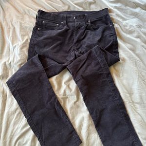 Levi’s 512 black corduroys 32x34
